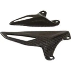Protection échappement LighTech de talon carbone brillant