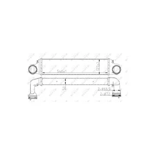 NRF B.V. Intercooler, échangeur pour BMW: Série 3, X3 (Ref: 30165A)