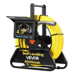 VEVOR Caméra Inspection Canalisation 30 m Caméra Endoscopique Autonivelante Écran HD 11 cm Endoscop…