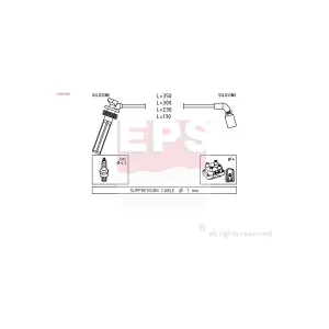 FACET 4.7249 Kit de câbles d'allumage