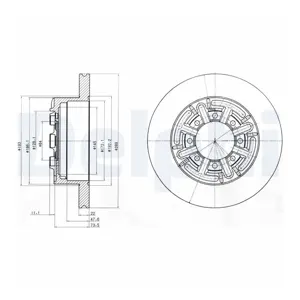DELPHI Disques de frein pour IVECO: Daily (Ref: BG4171)