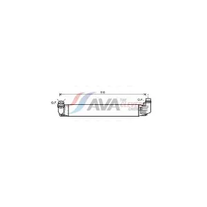 Intercooler, Échangeur Ava Quality Cooling Daa4009 Dacia