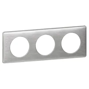 Plaque Céliane 3 Postes Finition Aluminium Anodisé