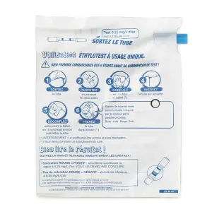 Ethylotests à usage unique - lot de 10
