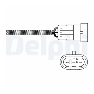 DELPHI Sonde lambda pour RENAULT: Kangoo, Clio, Thalia (Ref: ES10971-12B1)