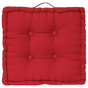 Coussin de Sol Dorian 40x40cm Rouge