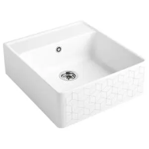 V&B; Évier simple avec garniture de vidage, commande manuelle, mosaique ; Villeroy & Boch (632061M1)