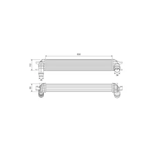 VALEO Intercooler, échangeur pour RENAULT: Laguna, Latitude (Ref: 818696)
