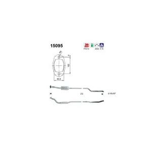 AS Catalyseur pour CITROËN: Xantia (Ref: 15095)