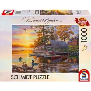 Puzzle 1000 pcs Scène lacustre - Puzzles Schmidt