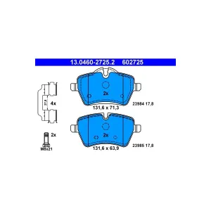 ATE Plaquettes de frein X4 pour MINI: MINI (Ref: 13.0460-2725.2)