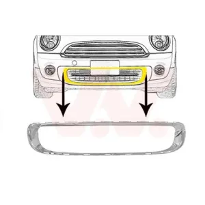 VAN WEZEL Grille de ventilation, pare-chocs pour MINI: MINI (Ref: 0508596)