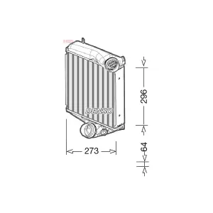 DENSO Intercooler, échangeur pour PORSCHE: Panamera (Ref: DIT28022)
