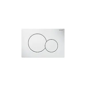 Geberit Plaque de commande Sigma 01 blanche, pour chasse double, plastique (115770115)