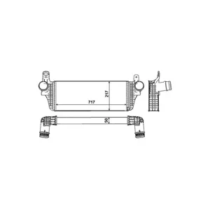 NRF B.V. Intercooler, échangeur pour VOLKSWAGEN: Transporter (Ref: 30466)