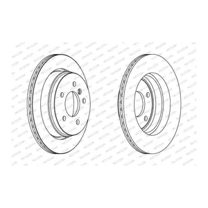 FERODO Disques de frein pour BMW: Série 3 (Ref: DDF1581)