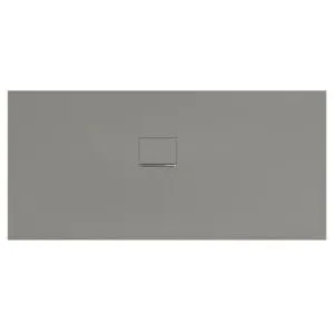 V&B; Bac à douche Squaro Infinity 170x80x4cm, gris, installation d'angle gauche contre mur ; Viller…
