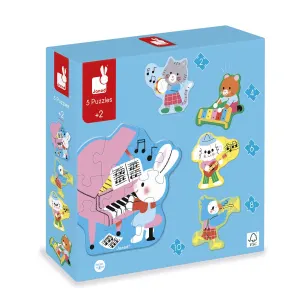 5 puzzles evolutifs - Musique