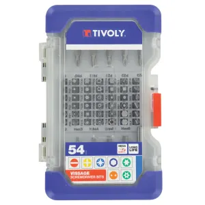 Lot de 53 embouts de vissage TIVOLY