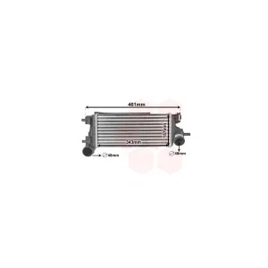 VAN WEZEL Intercooler, échangeur pour FORD: C-Max, Connect, Focus (Ref: 18014703)