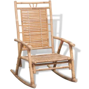 Chaise a bascule en bambou