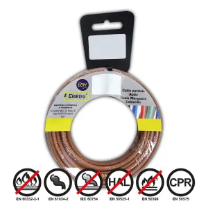 Câble D'interface Parallèle Edm 28507 Marron 50 M