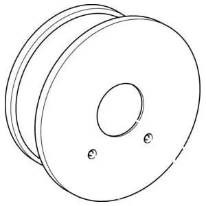 Hansa Rosette Designo Douche chromé (59912124)