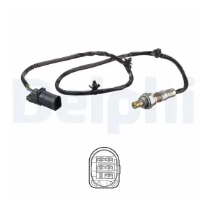 DELPHI Sonde lambda pour OPEL: Corsa (Ref: ES21289-12B1)