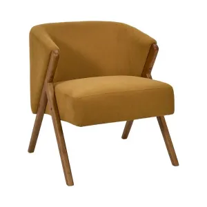 Fauteuil Design Côtelé Jules 72cm Jaune