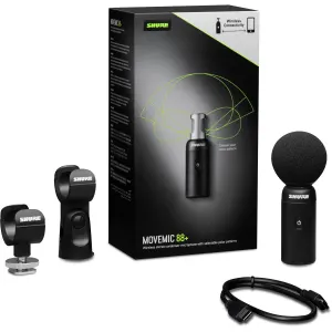 Shure MoveMic 88+ micro stéréo sans fil pour smartphone