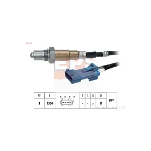 EPS 1.998.301 Sonde lambda couleur bleu clair