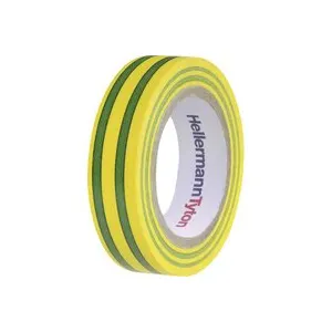 Ruban isolant HelaTape Flex 15 HellermannTyton 710-00106 vert, jaune (L x l) 10 m x 15 mm 1 pc(s)