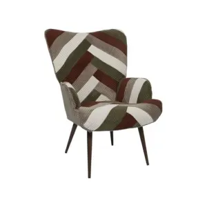 Fauteuil Côtelé Scott 97cm Multicolore
