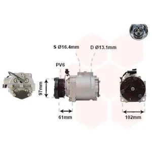 VAN WEZEL Compresseur, climatisation pour FORD: Connect (Ref: 1800K436)
