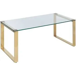 Table Basse Tilon Verre De Sécurité Doré