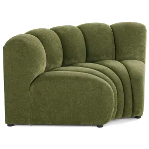 Debbie - module d'angle réversible en tissu texturé - vert