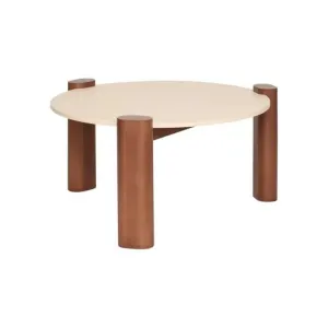 Table basse jilani - beige et marron