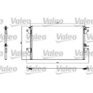 VALEO Condenseur, climatisation pour RENAULT: Espace (Ref: 817731)