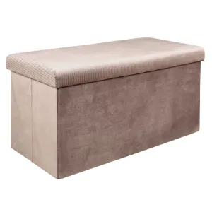 Coffre Banc Pliable Design Velours Giulia
