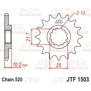 JTSPROCKETS JTF1503.12 Pignons à chaîne