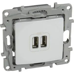 Prise Double Usb Avec Fixation À Vis
