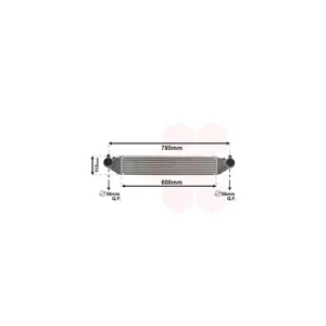 VAN WEZEL Intercooler, échangeur pour OPEL: Astra (Ref: 37014702)