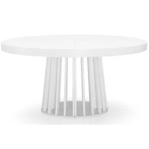 Table de Repas Extensible Laize 150-300cm Blanc