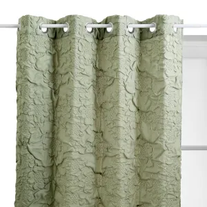 Rideau à œillets iris 135x260cm vert