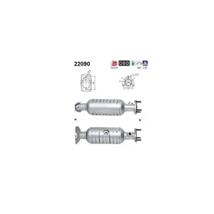 AS Catalyseur pour HONDA: HR-V (Ref: 22090)