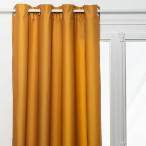 Rideau isolant à œillets eliat 140x260cm ocre