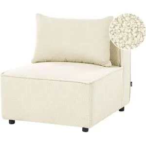 Module Fauteuil Axebo Bouclé Blanc Cassé