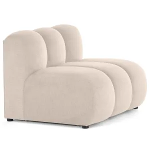 Debbie - Module D'assise En Tissu Texturé - Beige