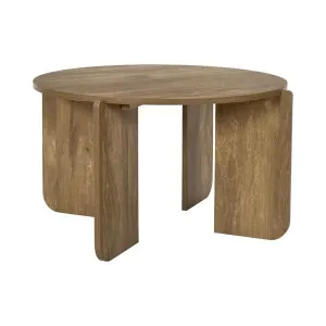 Table Basse Ronde Heritage 70cm Marron