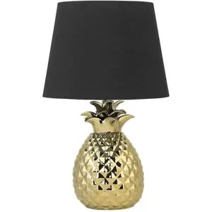 Lampe À Poser Pineapple Céramique Doré